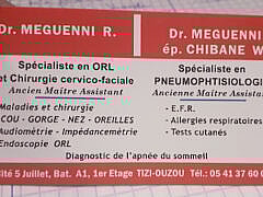 Dr meguenni ép chibane W-Otolaryngologists Dr meguenni ép chibane W-Otolaryngologists