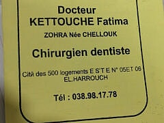 Dr Chellouk fatima zohra+Dentist Dr Chellouk fatima zohra+Dentist