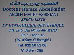 Dr Hamza abdelkader-Gynecologist;Obstetrics Dr Hamza abdelkader-Gynecologist;Obstetrics