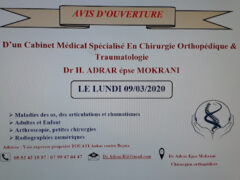 Dr Adrar-Orthopedist