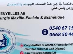 Dr Ali BENYELLES+Plastic surgeon;Maxillofacial surgeon