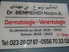 Dr Benmehidi nazim.k-Dermatologist